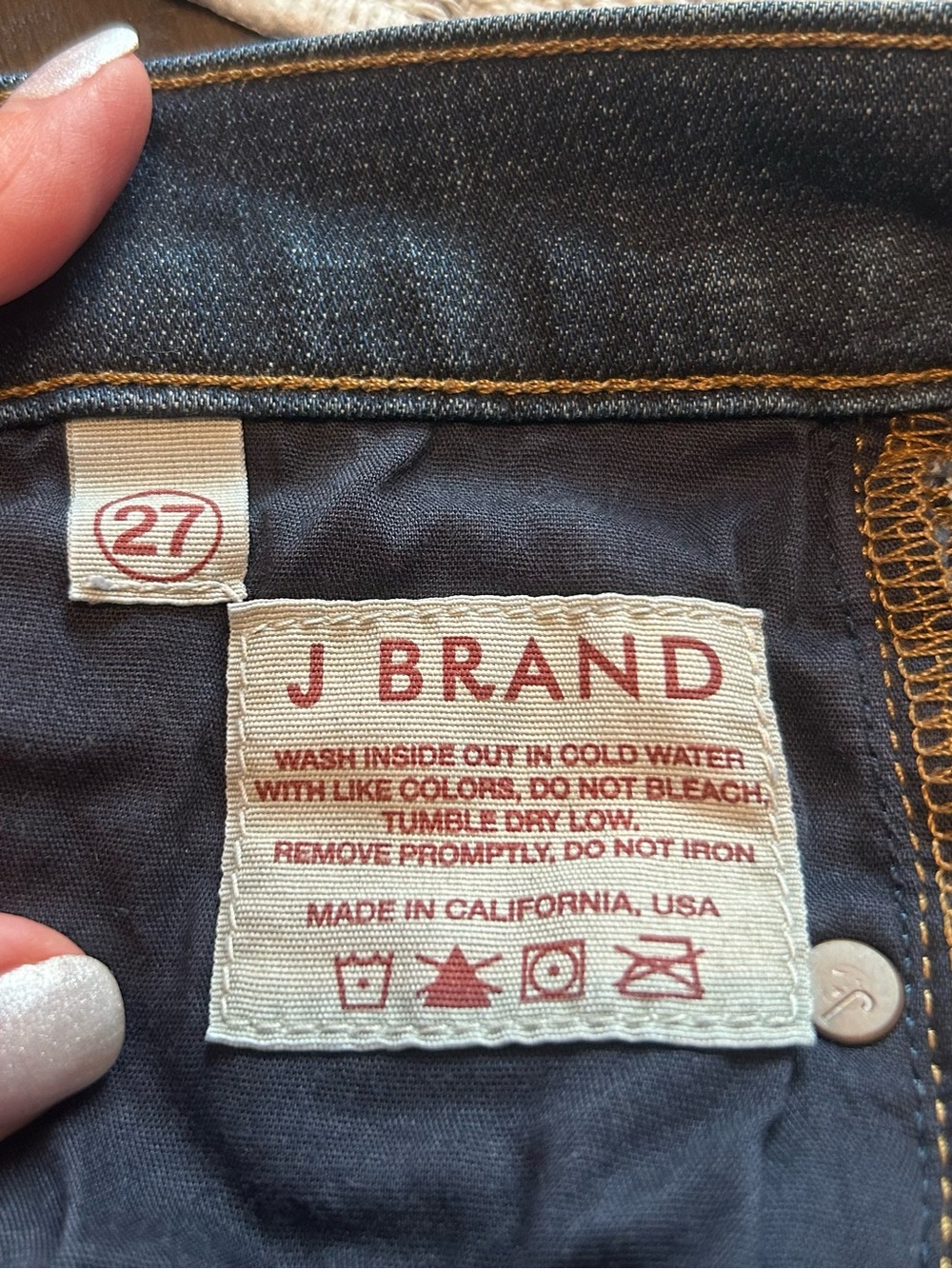 J Brand Dark Blue Flare Jeans